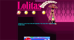 Desktop Screenshot of lolitas-discount.com