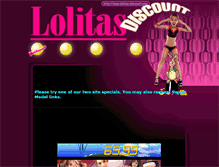 Tablet Screenshot of lolitas-discount.com